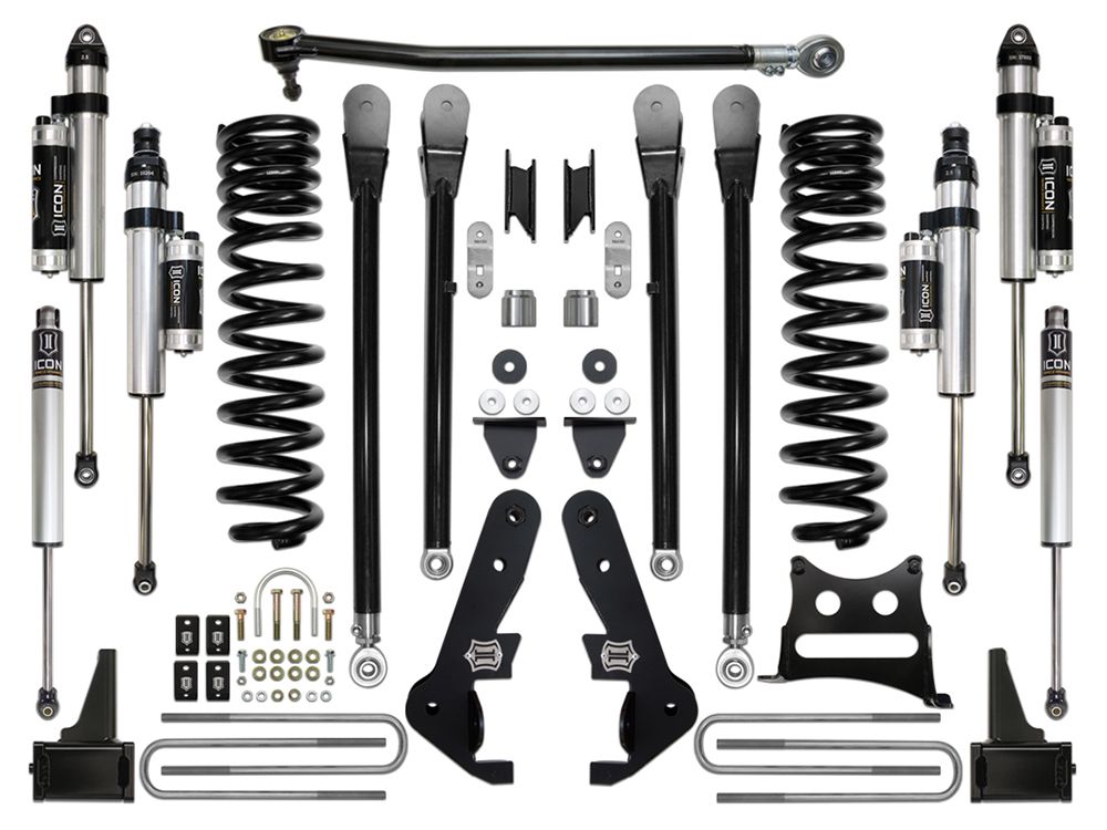 4.5" 2017-2019 Ford F250/F350 4wd Lift Kit by ICON Vehicle Dynamics - Stage 5 (with 4-Link Conversion Kit)