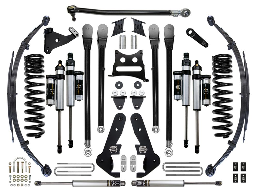 7" 2017-2022 Ford F250/F350 4wd Lift Kit by ICON Vehicle Dynamics - Stage 4 (with 4-Link Conversion Kit)
