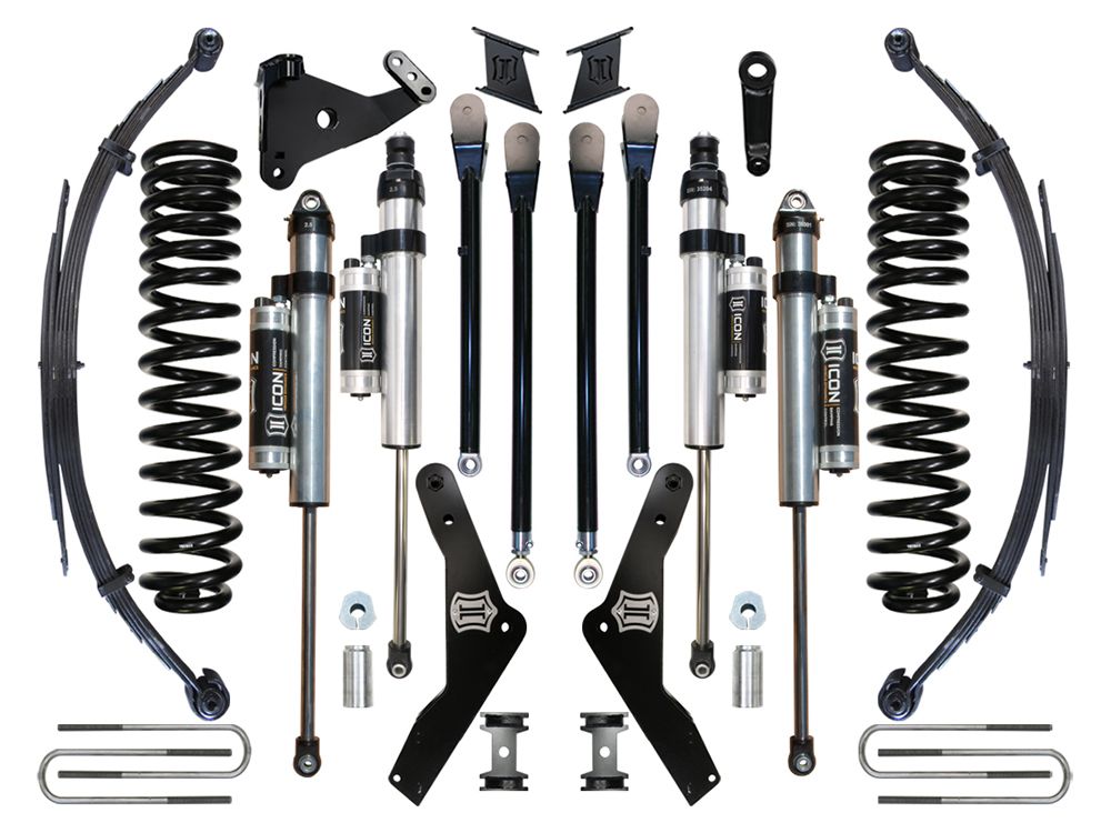 7" 2011-2016 Ford F250/F350 4wd Lift Kit by ICON Vehicle Dynamics - Stage 5 (with 4-Link Conversion Kit)