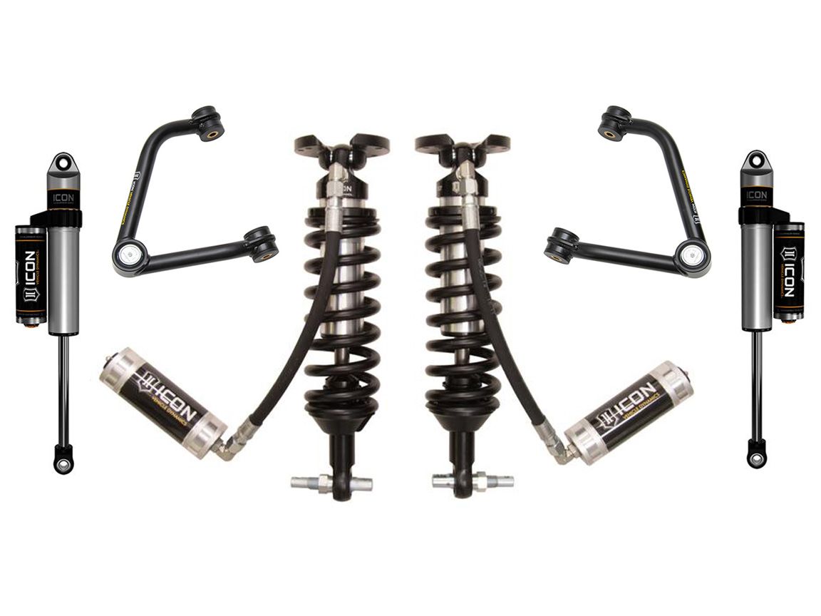 1-3" 2007-206 GMC Sierra 1500 4wd & 2wd (w/cast factory control arms) Coilover Lift Kit by ICON Vehicle Dynamics - Stage 5