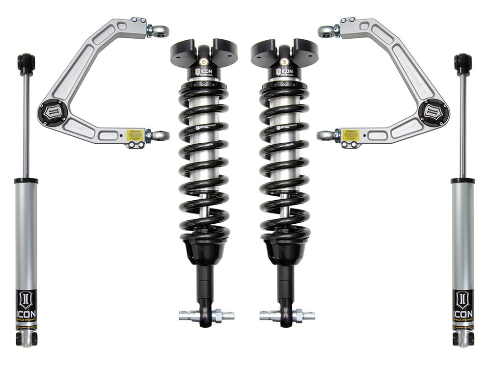 1.5-3.5" 2019-2023 GMC Sierra 1500 4wd & 2wd Coilover Lift Kit by ICON Vehicle Dynamics - Stage 2 (with billet aluminum upper control arms)