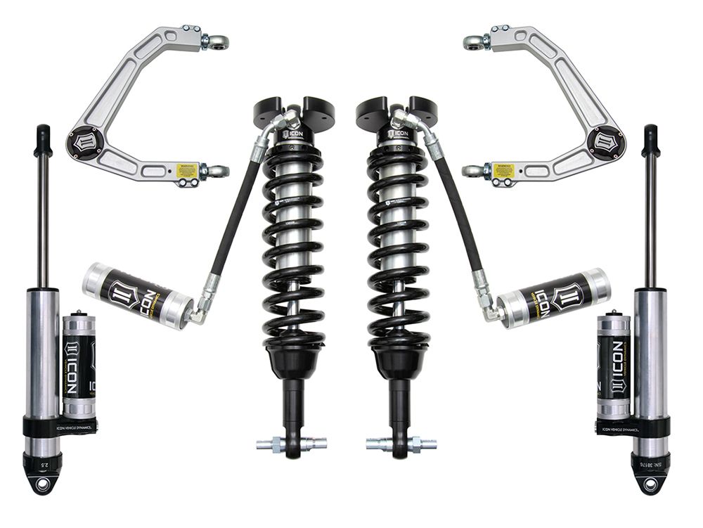 1.5-3.5" 2019-2023 GMC Sierra 1500 4wd & 2wd Coilover Lift Kit by ICON Vehicle Dynamics - Stage 3 (with billet aluminum upper control arms)