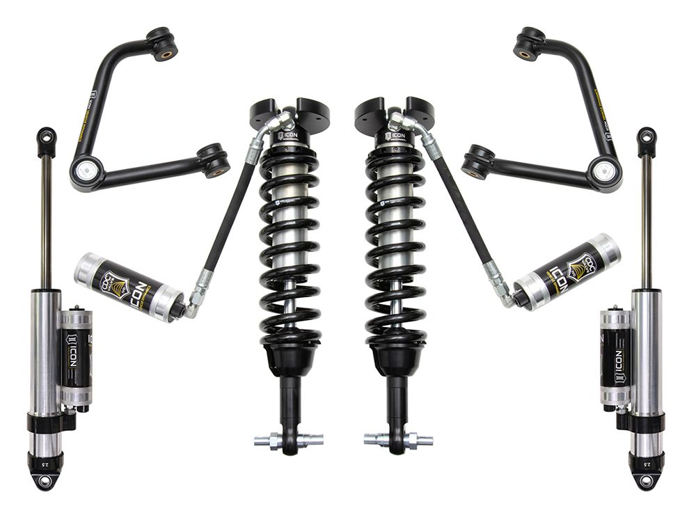 1.5-3.5" 2019-2024 GMC Sierra 1500 4wd & 2wd Coilover Lift Kit by ICON Vehicle Dynamics - Stage 4 (with tubular steel upper control arms)