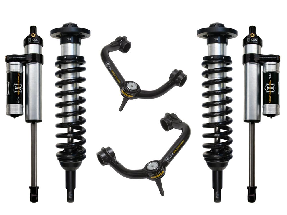 0-2.63" 2009-2013 Ford F150 4wd Coilover Lift Kit by ICON Vehicle Dynamics - Stage 3 (with tubular steel upper control arms)