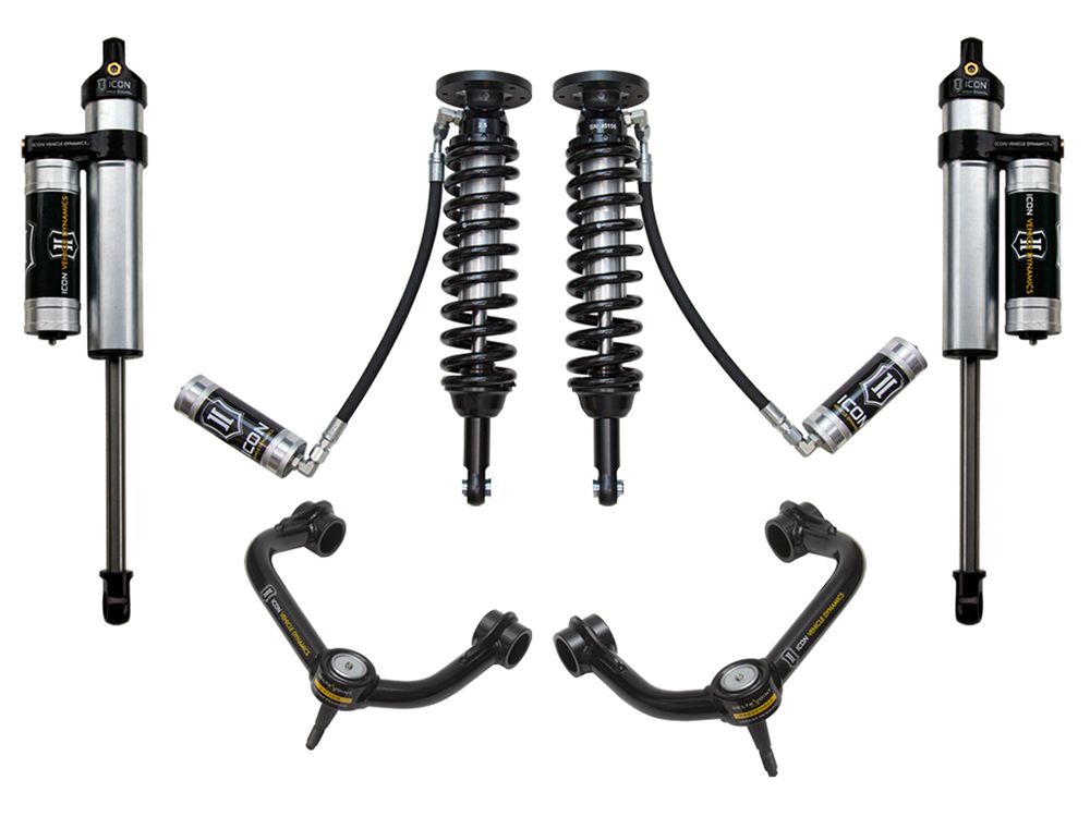 1.75-2.63" 2009-2013 Ford F150 4wd Coilover Lift Kit by ICON Vehicle Dynamics - Stage 4 (with tubular steel upper control arms)