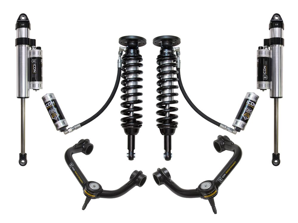 1.75-2.63" 2009-2013 Ford F150 4wd Coilover Lift Kit by ICON Vehicle Dynamics - Stage 5 (with tubular steel upper control arms)