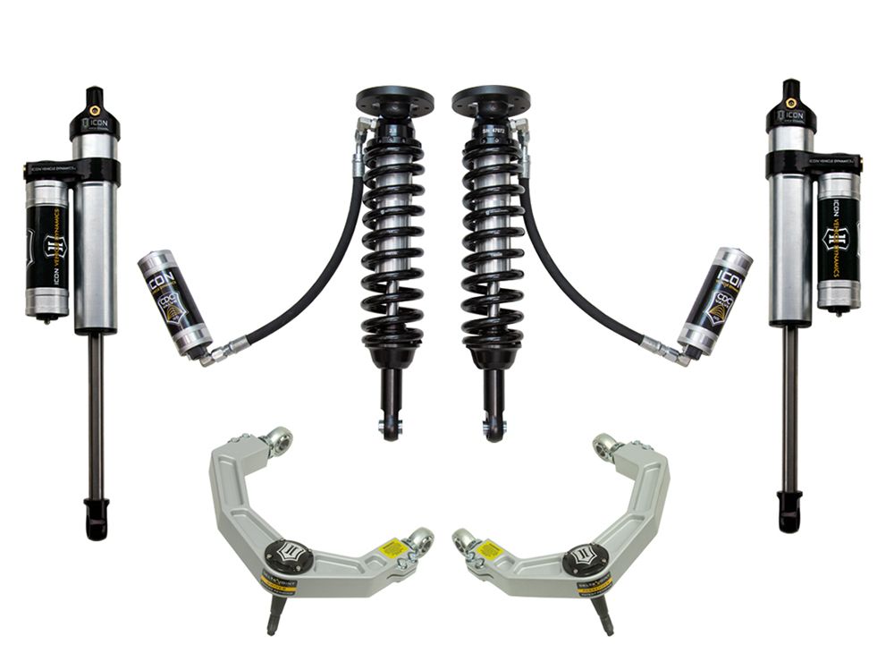 1.75-2.63" 2009-2013 Ford F150 2wd Coilover Lift Kit by ICON Vehicle Dynamics - Stage 4 (with billet aluminum upper control arms)