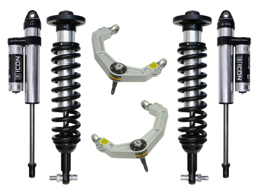 0-2.63" 2015-2020 Ford F150 4wd Coilover Lift Kit by ICON Vehicle Dynamics - Stage 3 (with billet aluminum upper control arms)