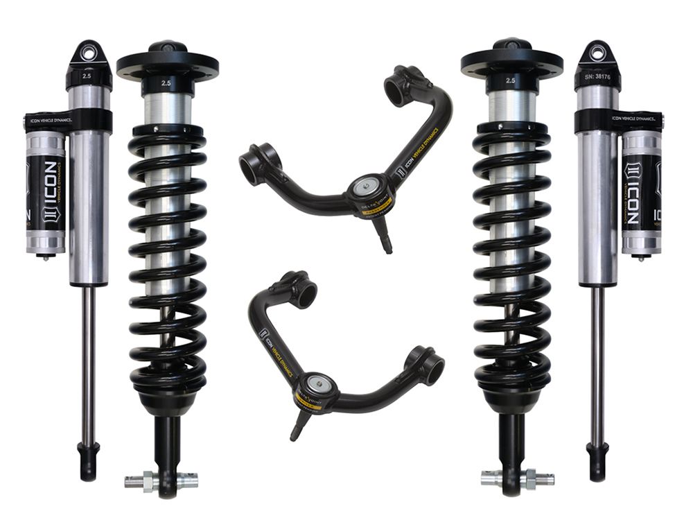 0-2.63" 2015-2020 Ford F150 4wd Coilover Lift Kit by ICON Vehicle Dynamics - Stage 3 (with tubular steel upper control arms)