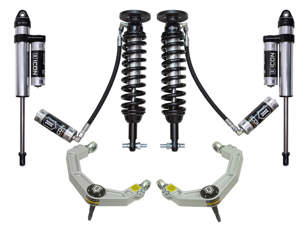 2-2.63" 2015-2020 Ford F150 4wd Coilover Lift Kit by ICON Vehicle Dynamics - Stage 4 (with billet aluminum upper control arms)