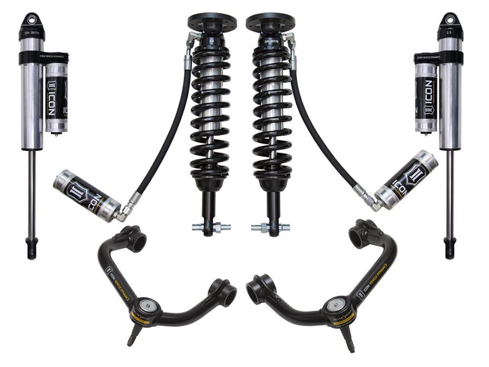 2-2.63" 2015-2020 Ford F150 4wd Coilover Lift Kit by ICON Vehicle Dynamics - Stage 4 (with tubular steel upper control arms)