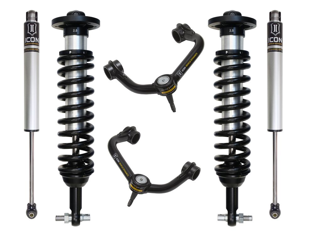 0-3" 2015-2020 Ford F150 2wd Coilover Lift Kit by ICON Vehicle Dynamics - Stage 2 (with tubular steel upper control arms)