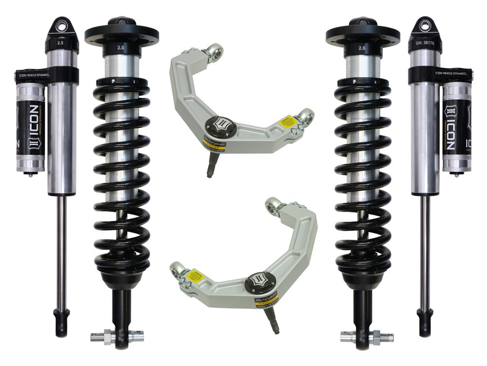 0-3" 2015-2020 Ford F150 2wd Coilover Lift Kit by ICON Vehicle Dynamics - Stage 3 (with billet aluminum upper control arms)