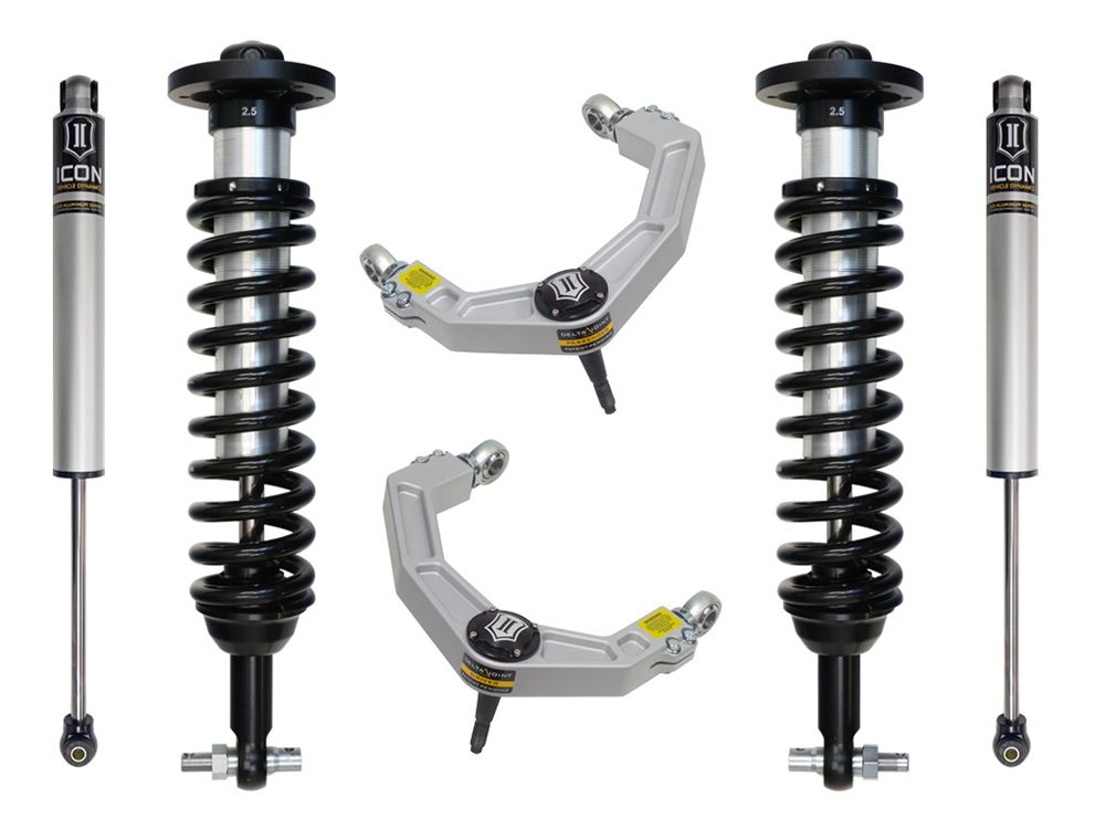 0-2.75" 2021-2023 Ford F150 4wd Coilover Lift Kit by ICON Vehicle Dynamics - Stage 2 (with billet aluminum upper control arms)