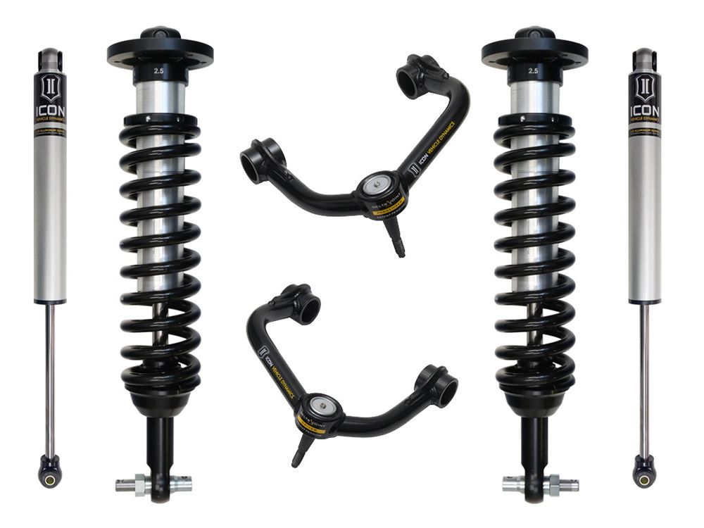 0-2.75" 2021-2022 Ford F150 4wd Coilover Lift Kit by ICON Vehicle Dynamics - Stage 2 (with tubular steel upper control arms)