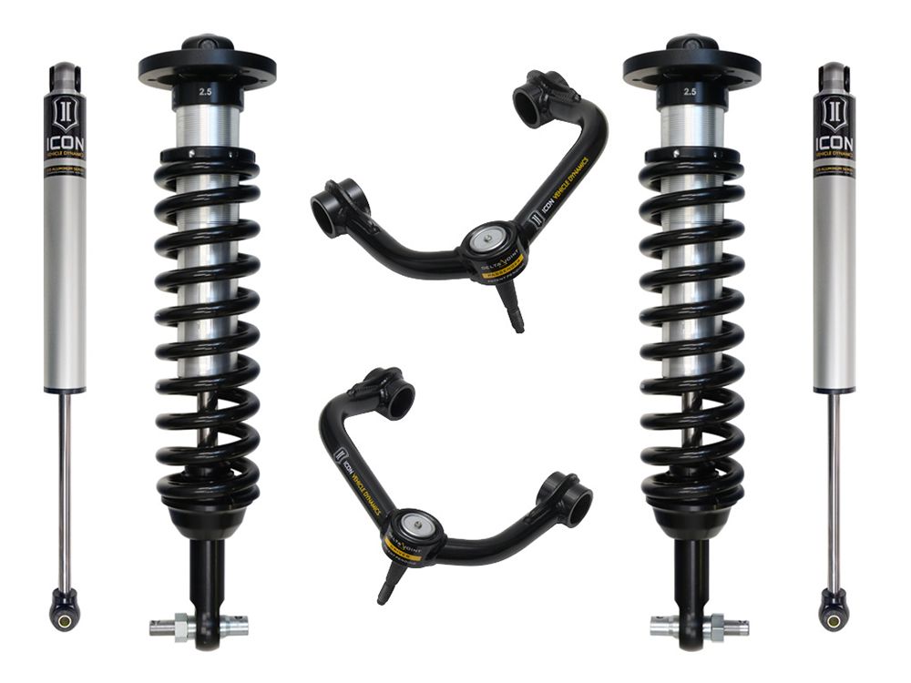 0-2.75" 2021-2023 Ford F150 4wd Coilover Lift Kit by ICON Vehicle Dynamics - Stage 2 (with tubular steel upper control arms)