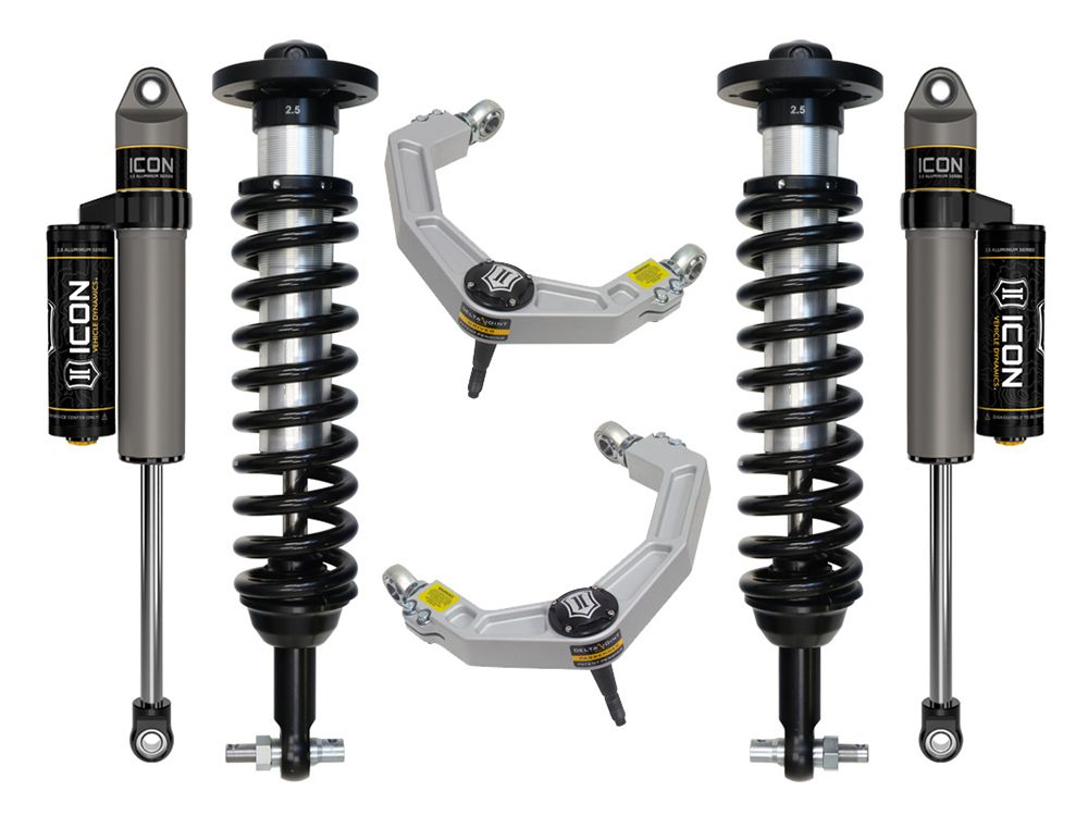 0-2.75" 2021-2023 Ford F150 4wd Coilover Lift Kit by ICON Vehicle Dynamics - Stage 3 (with billet aluminum upper control arms)