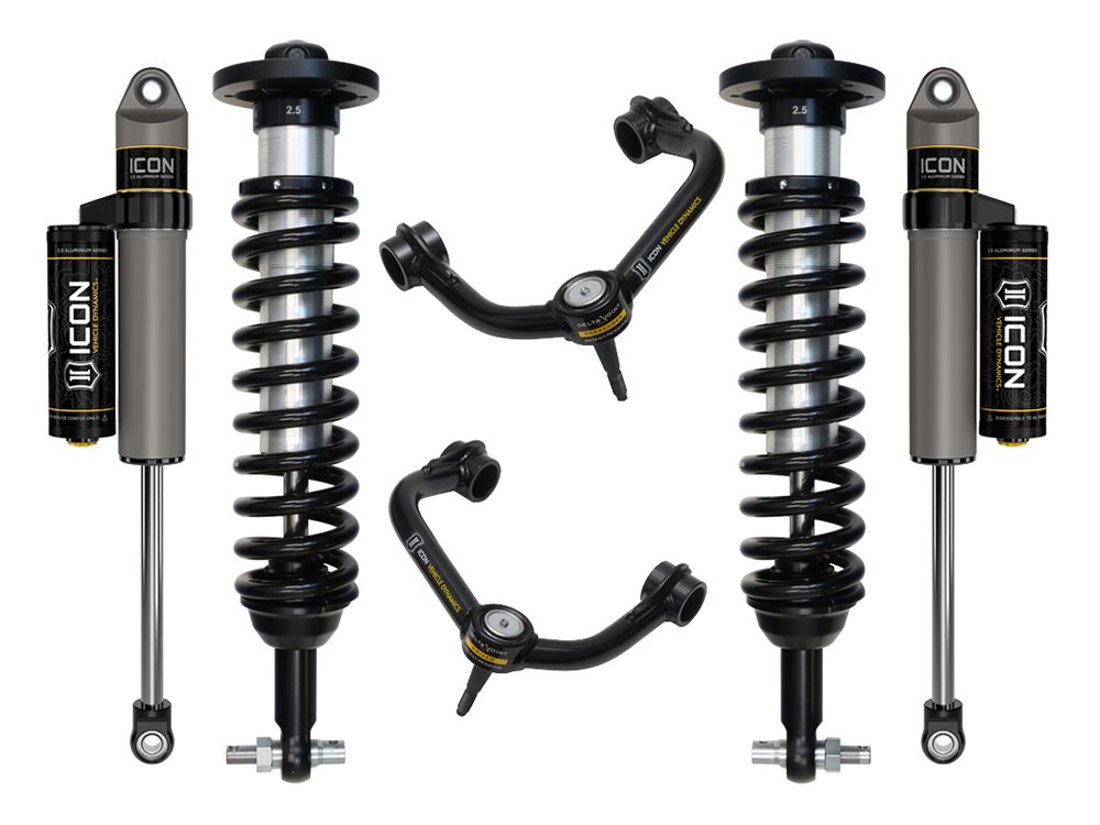 0-2.75" 2021-2022 Ford F150 4wd Coilover Lift Kit by ICON Vehicle Dynamics - Stage 3 (with tubular steel upper control arms)
