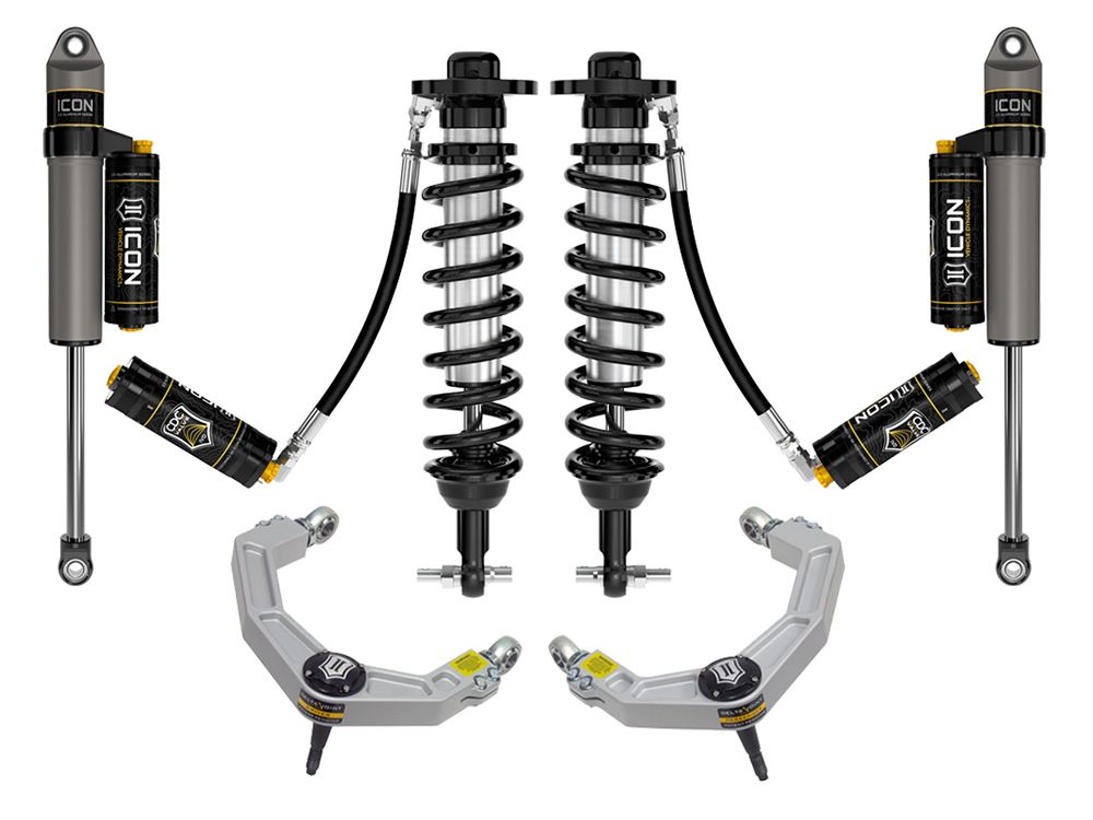 0-2.75" 2021-2022 Ford F150 4wd Coilover Lift Kit by ICON Vehicle Dynamics - Stage 5 (with billet aluminum upper control arms)