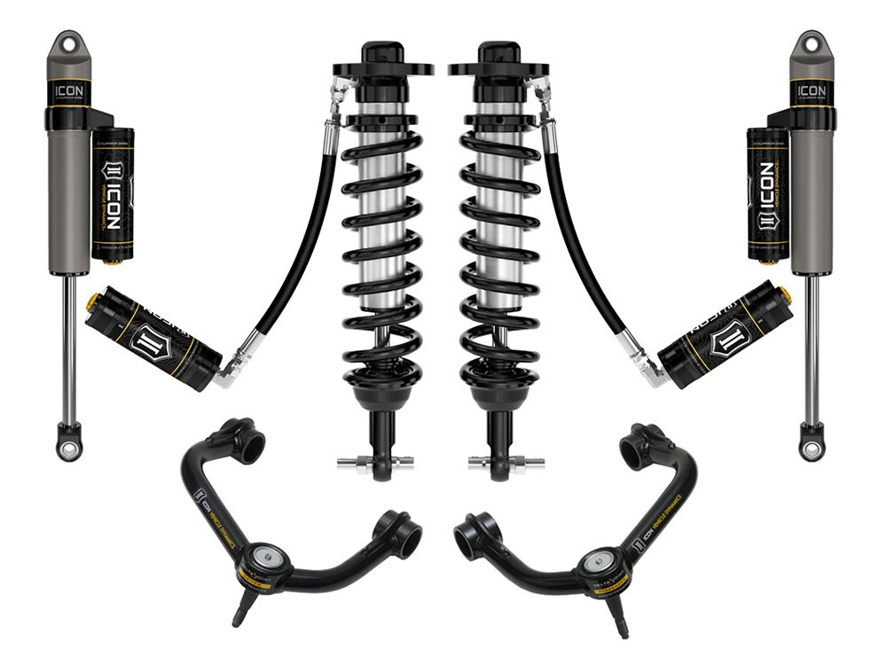 0-3" 2021-2022 Ford F150 2wd Coilover Lift Kit by ICON Vehicle Dynamics - Stage 4 (with tubular steel upper control arms)