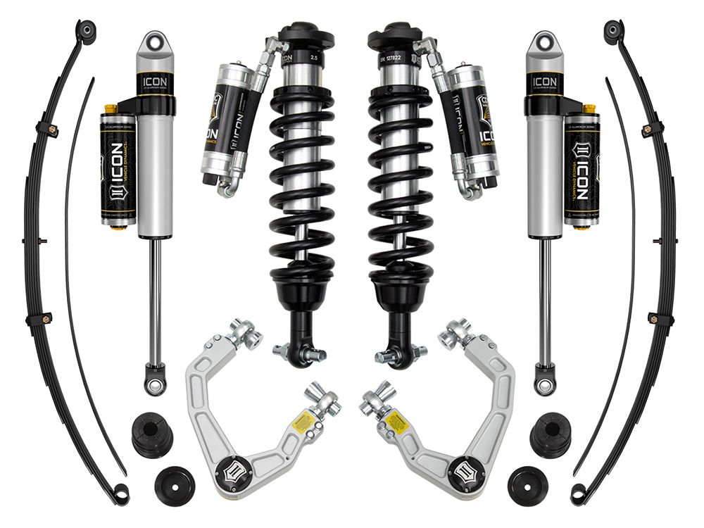 0-3.5" 2019-2021 Ford Ranger 4wd Lift Kit by ICON Vehicle Dynamics - Stage 8 (with billet aluminum upper control arms)
