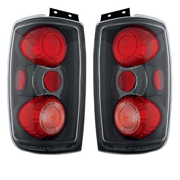 Expedition 1997-2002 Ford Bermuda Black Tail Lights - IPC CWT-CE501ECB 