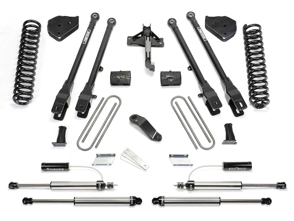 4" 2017-2022 Ford F250/F350 4wd (w/diesel engine) 4 Link Lift Kit (w/Dirt Logic Resi Front Shocks) by Fabtech