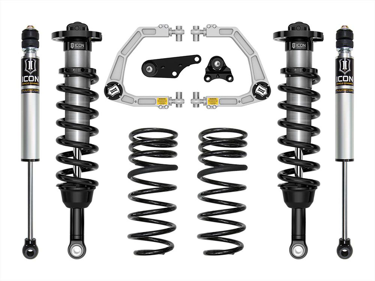 1.25-3" 2024 Toyota Tacoma 4wd Coilover Lift Kit (w/Billet Upper Control Arms & .5" Rear Coil Springs) by ICON Vehicle Dynamics - Stage 2