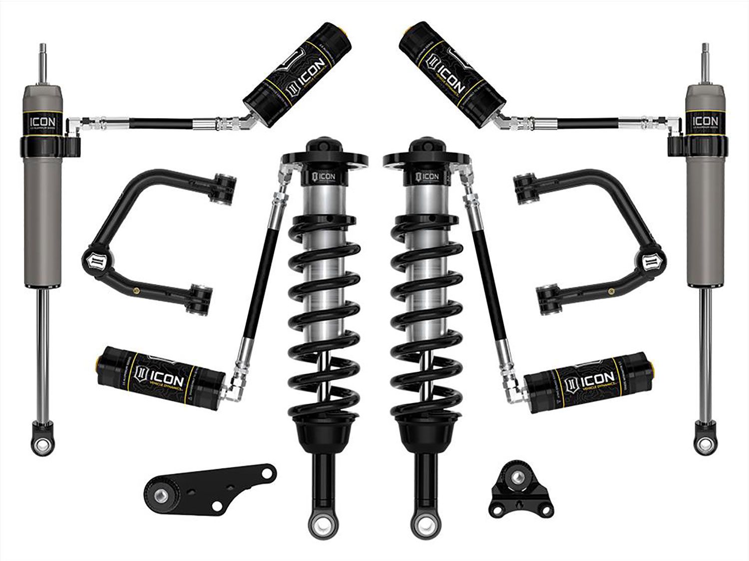 1.25-3" 2024 Toyota Tacoma 4wd Coilover Lift Kit (w/Tubular Upper Control Arms) by ICON Vehicle Dynamics - Stage 4