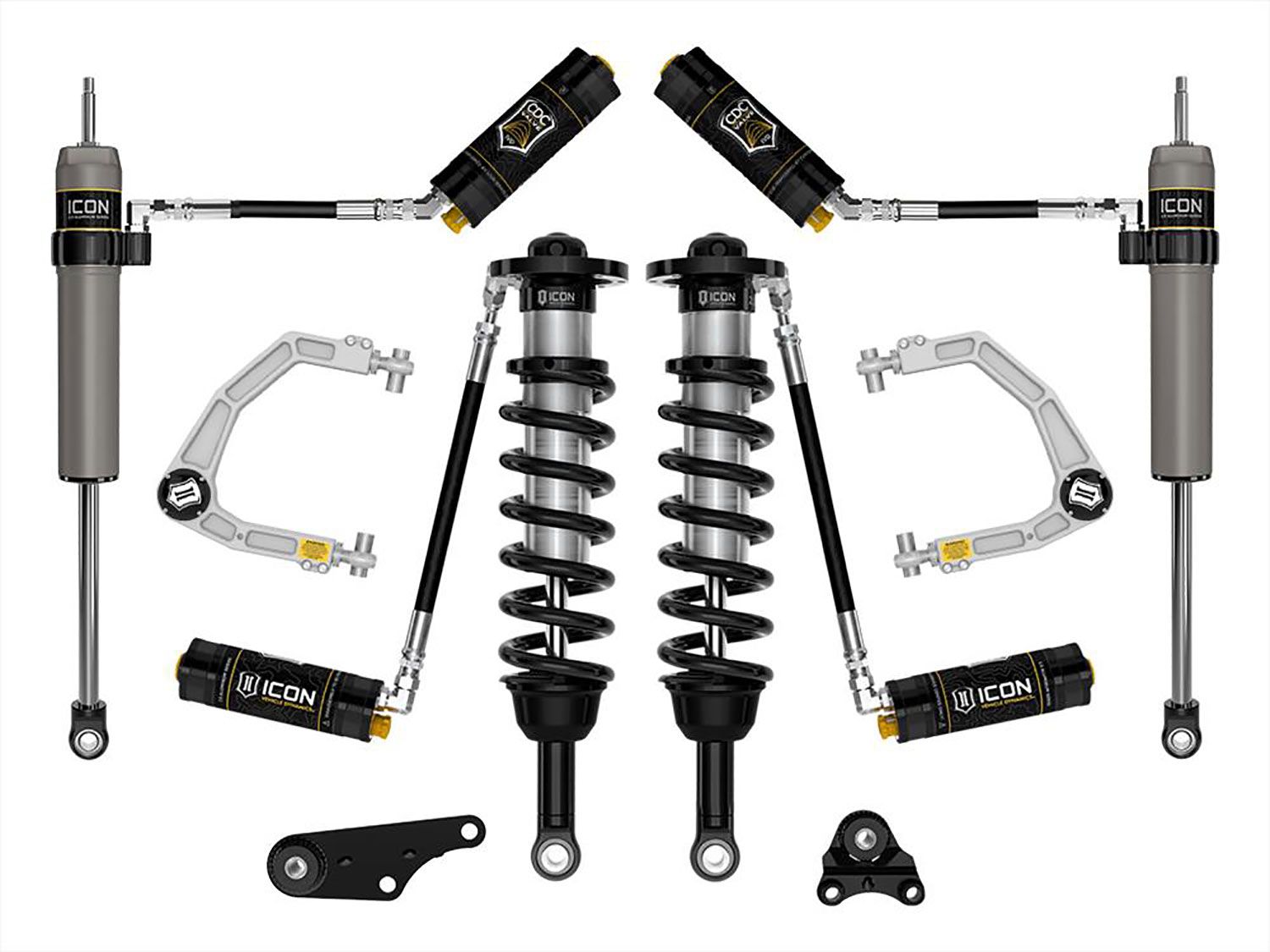 1.25-3" 2024 Toyota Tacoma 4wd Coilover Lift Kit (w/Billet Upper Control Arms) by ICON Vehicle Dynamics - Stage 5