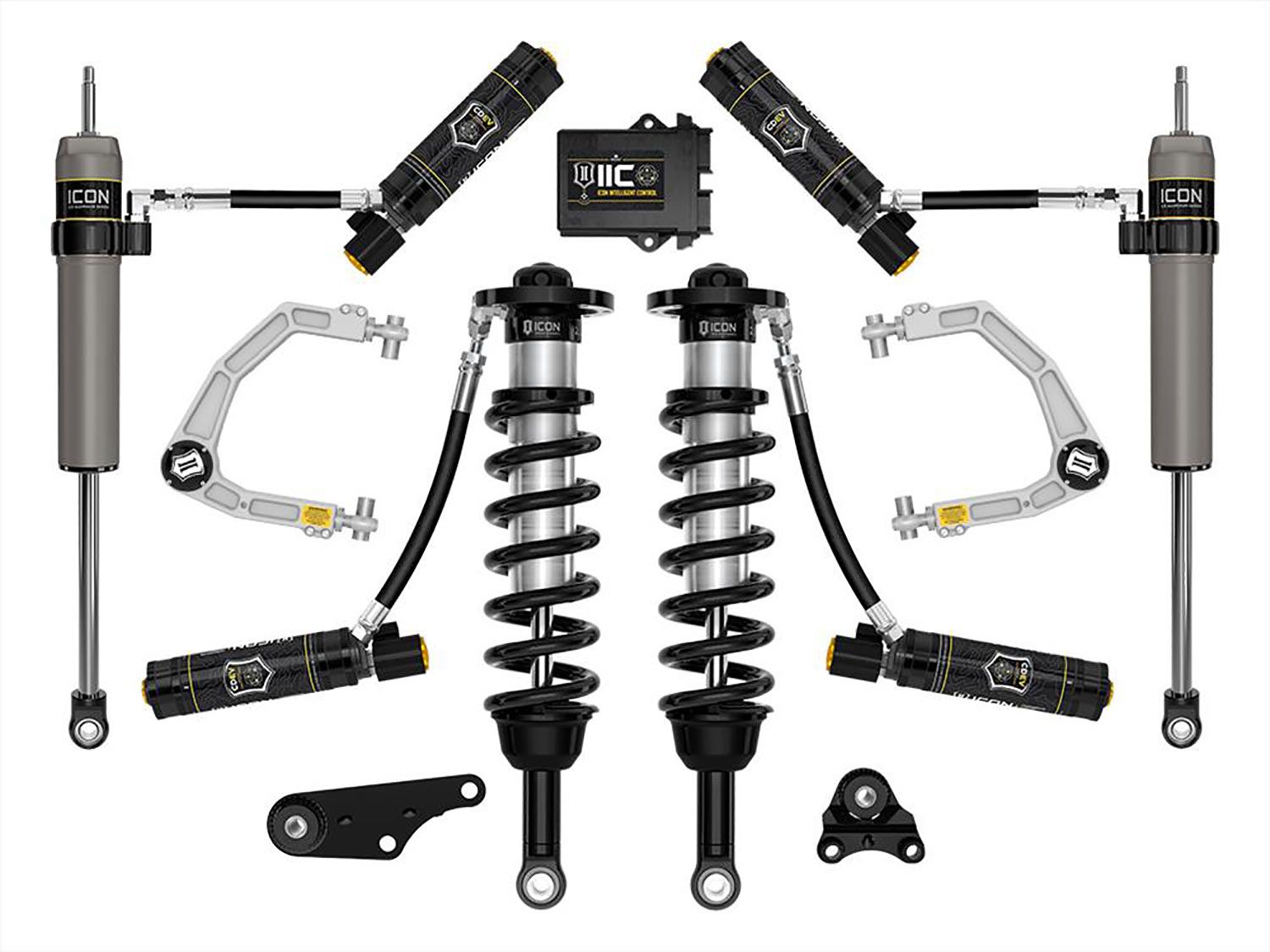 1.25-3" 2024 Toyota Tacoma 4wd Coilover Lift Kit (w/Billet Upper Control Arms) by ICON Vehicle Dynamics - Stage 6