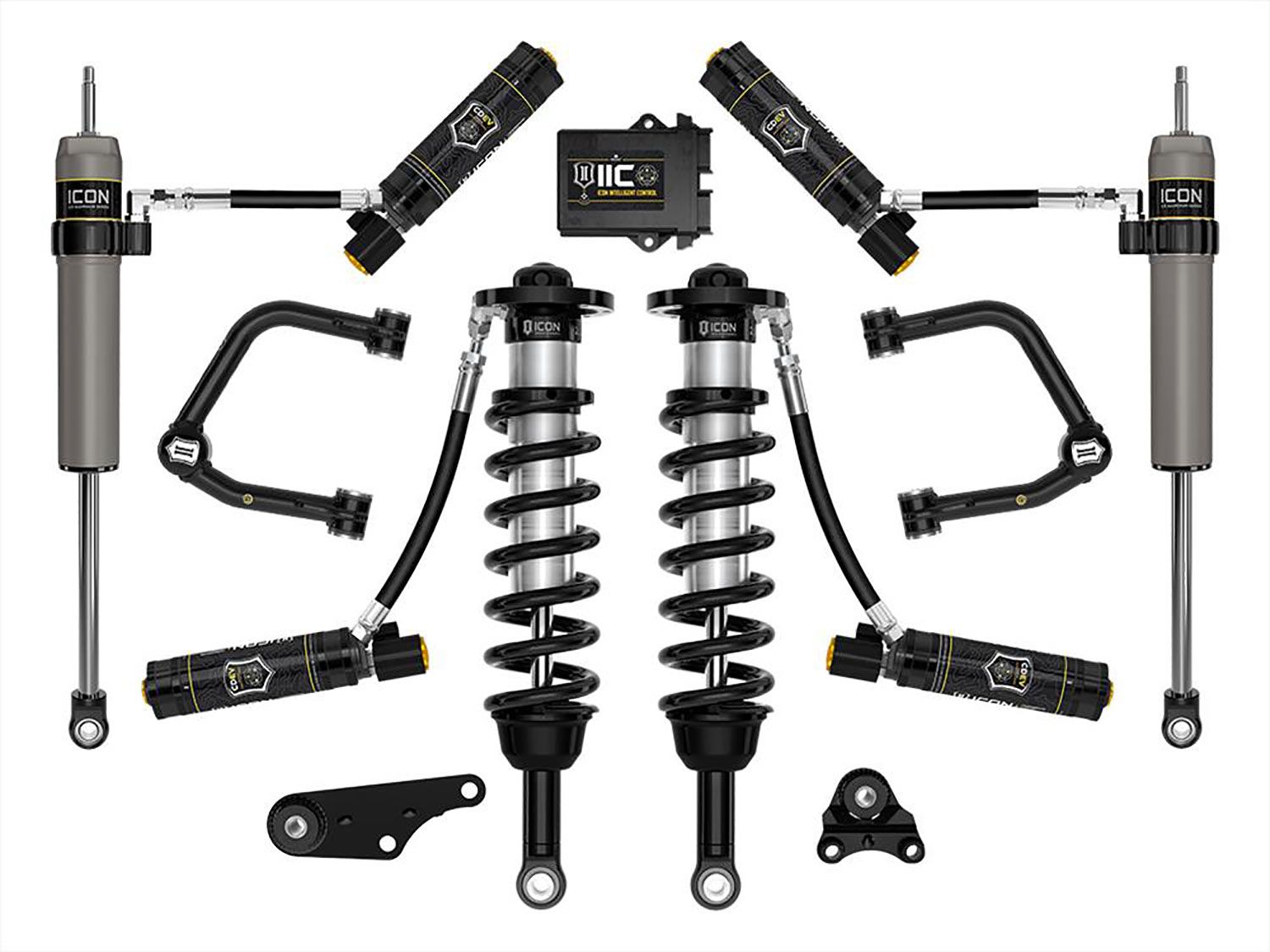 1.25-3" 2024 Toyota Tacoma 4wd Coilover Lift Kit (w/Tubular Upper Control Arms) by ICON Vehicle Dynamics - Stage 6