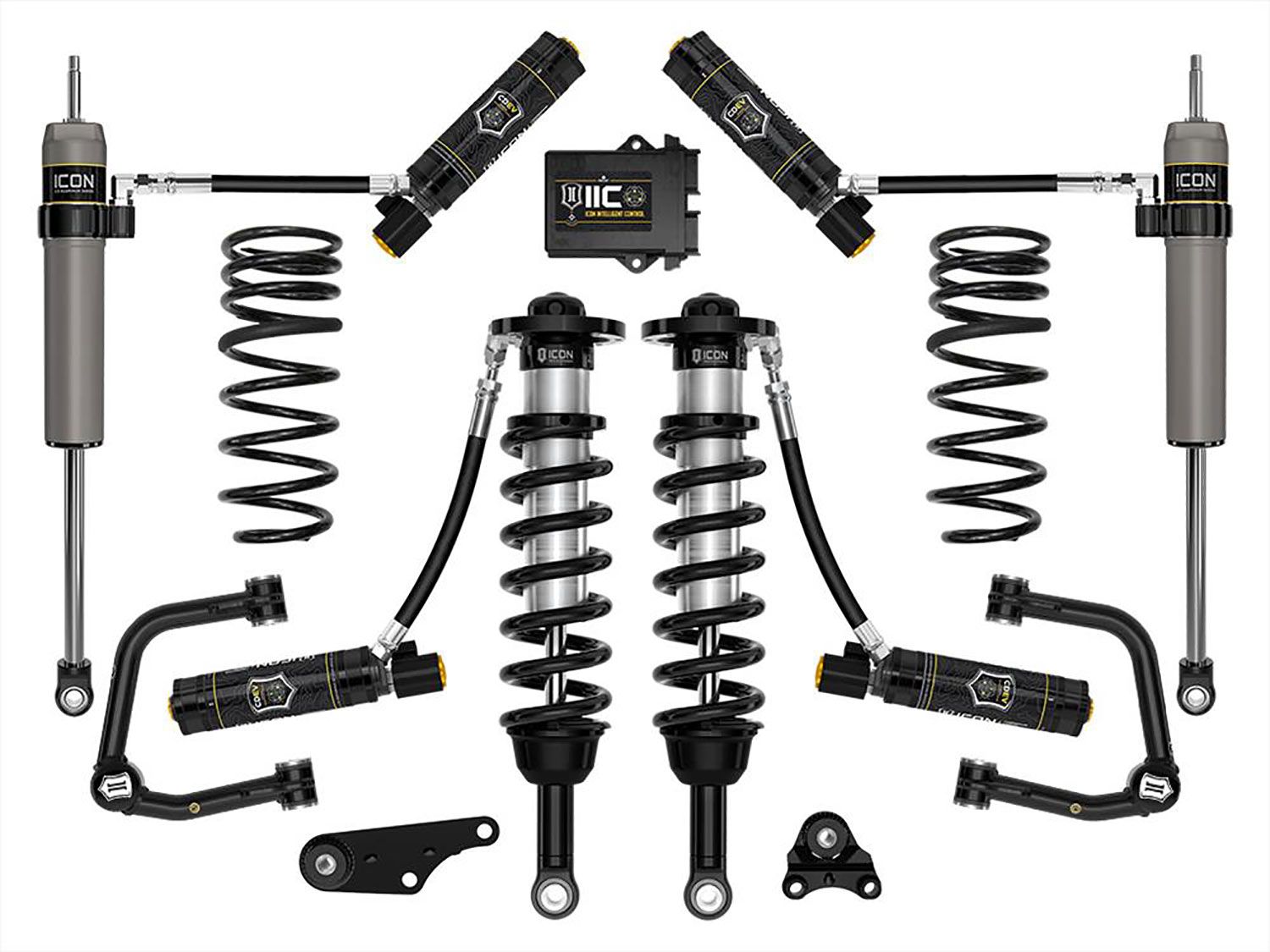 1.25-3" 2024 Toyota Tacoma 4wd Coilover Lift Kit (w/Tubular Upper Control Arms & .5" Rear Coil Springs) by ICON Vehicle Dynamics - Stage 6
