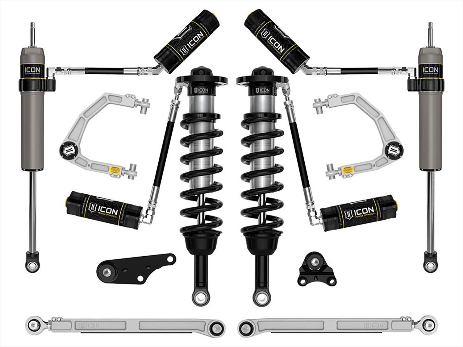 1.25-3" 2024 Toyota Tacoma 4wd Coilover Lift Kit (w/Billet Upper Control Arms) by ICON Vehicle Dynamics - Stage 7