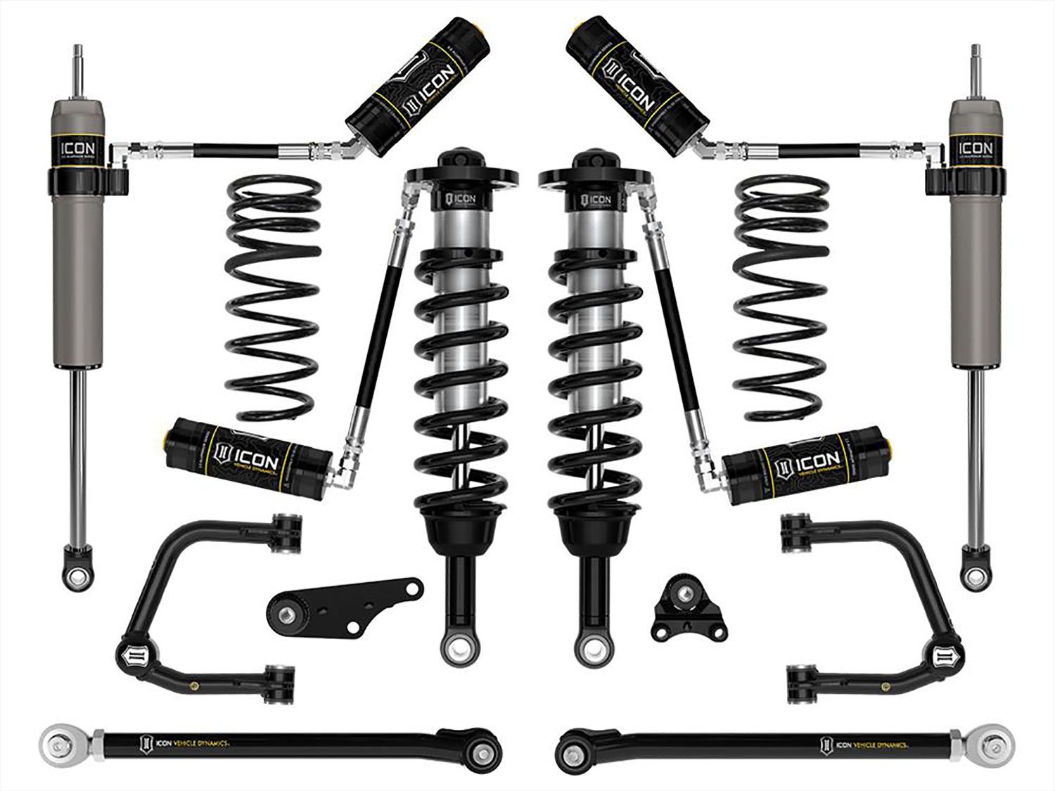 1.25-3" 2024 Toyota Tacoma 4wd Coilover Lift Kit (w/Tubular Upper Control Arms & .5" Rear Coil Springs) by ICON Vehicle Dynamics - Stage 7