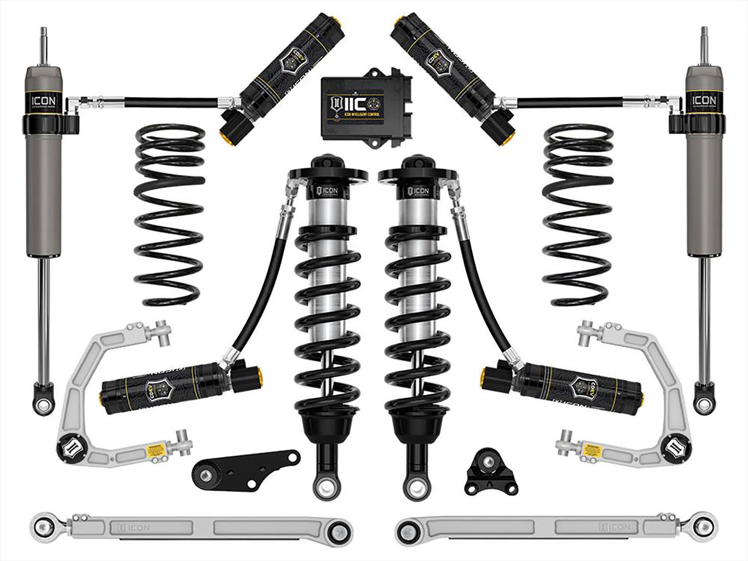 1.25-3" 2024 Toyota Tacoma 4wd Coilover Lift Kit (w/Billet Upper Control Arms & .5" Rear Coil Springs) by ICON Vehicle Dynamics - Stage 10