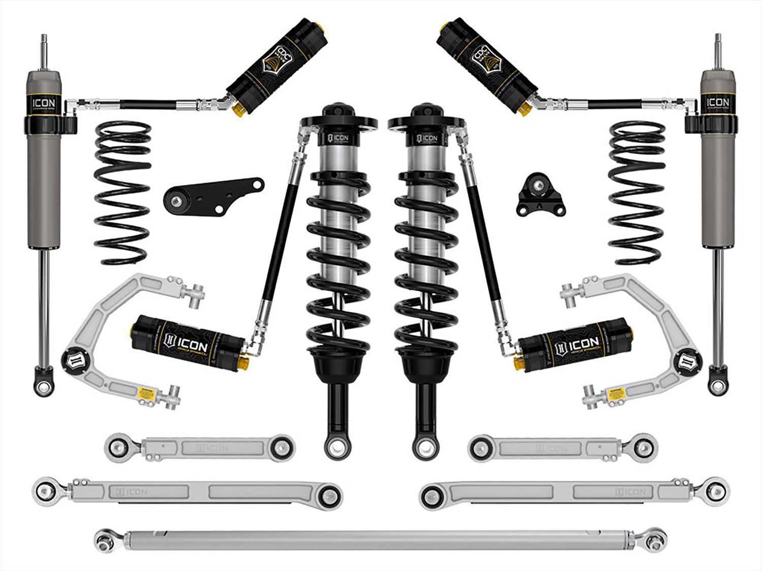 1.25-3" 2024 Toyota Tacoma 4wd Coilover Lift Kit (w/Billet Upper Control Arms & .5" Rear Coil Springs) by ICON Vehicle Dynamics - Stage 11