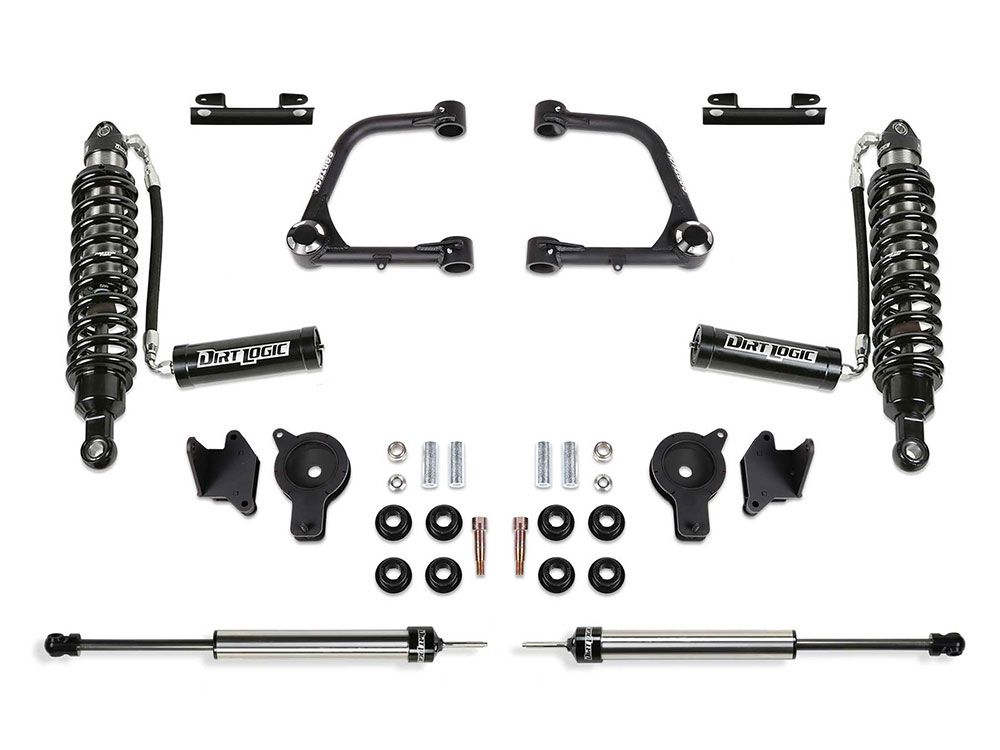 3" Tundra 2022-2023 Toyota 4WD (w/factory air suspension) Dirt Logic Coilover Uniball UCA Lift Kit by Fabtech