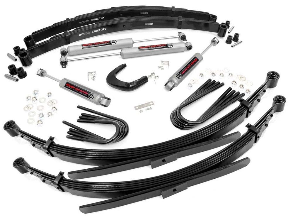 4" 1977-1987 GMC Suburban 3/4 ton 4WD Lift Kit w/ 56" Rr Springs by Rough Country