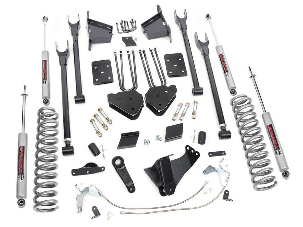 6" 2011-2014 Ford F250 Diesel 4WD 4-Link Lift Kit by Rough Country