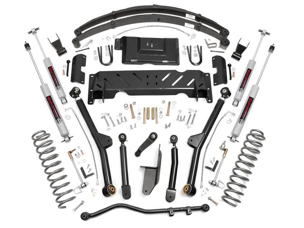 6.5" 1984-2001 Jeep Cherokee XJ 4WD Long Arm Lift Kit by Rough Country
