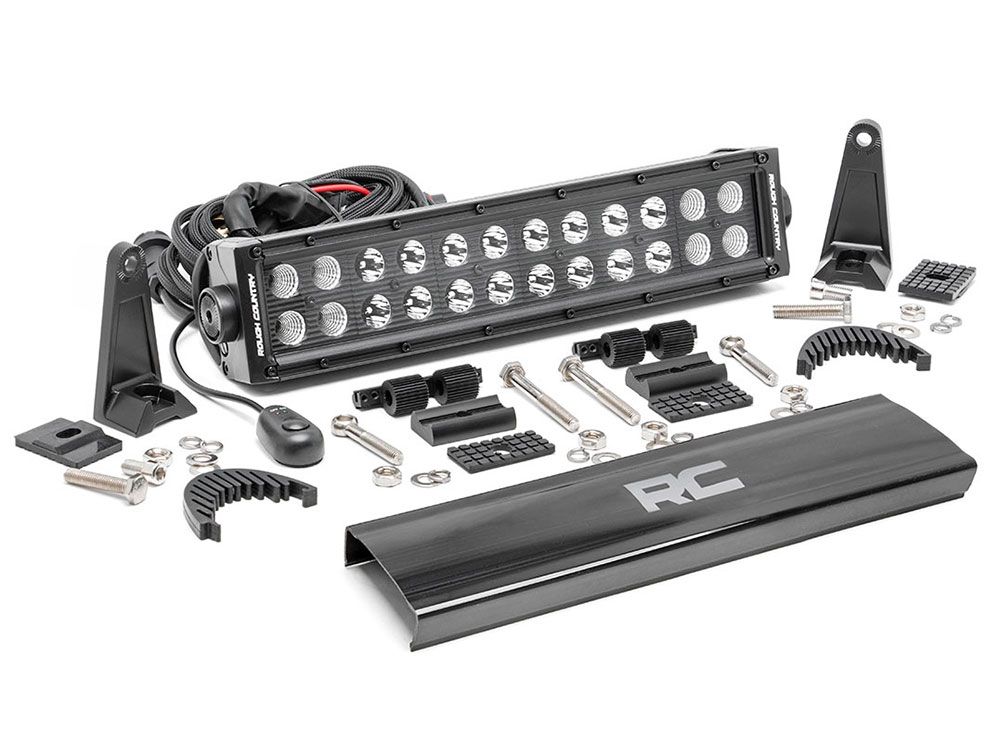 12" Cree LED Light Bar - (Dual Row | Black Series) by Rough Country