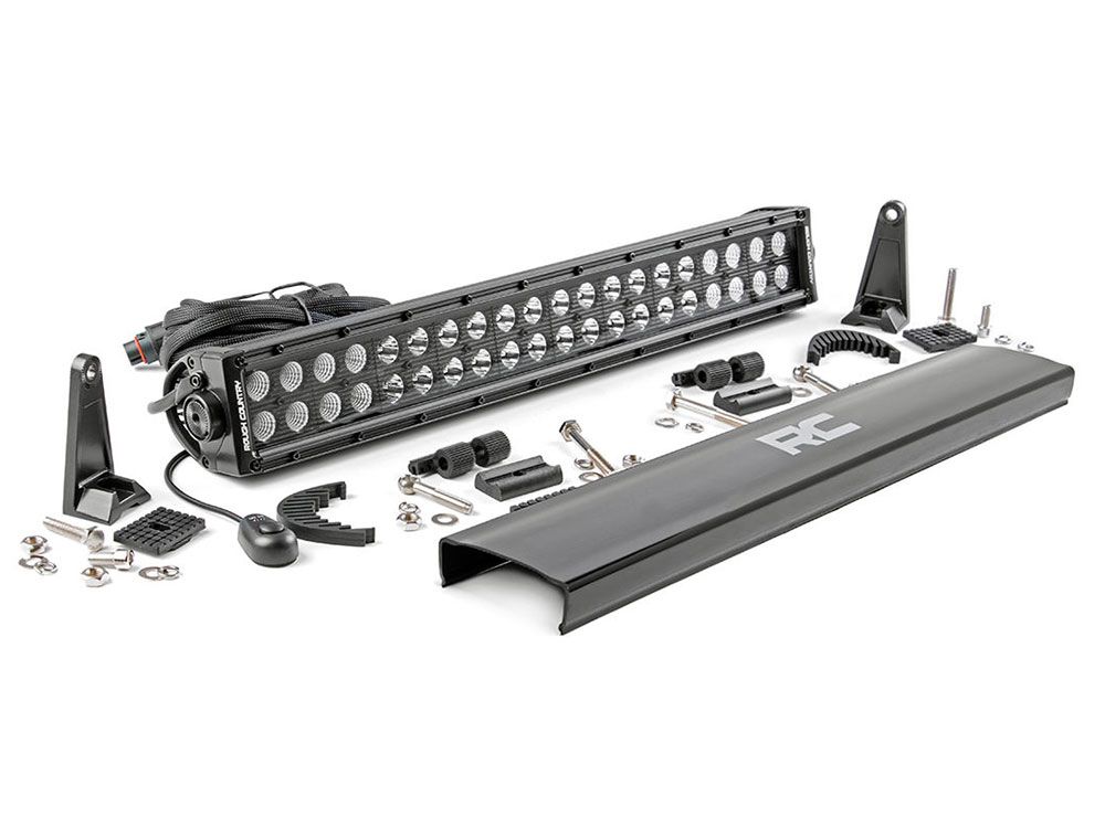 20" Cree LED Light Bar - (Dual Row | Black Series) by Rough Country