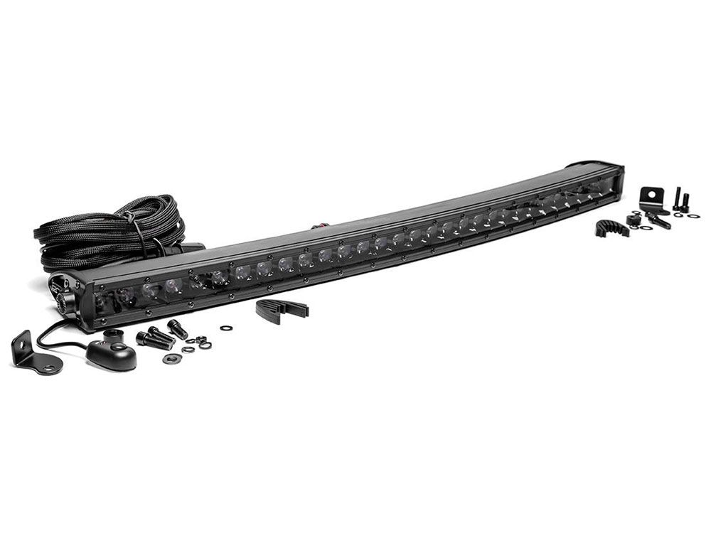 30" Curved Cree LED Light Bar - (Single Row | Black Series) by Rough Country