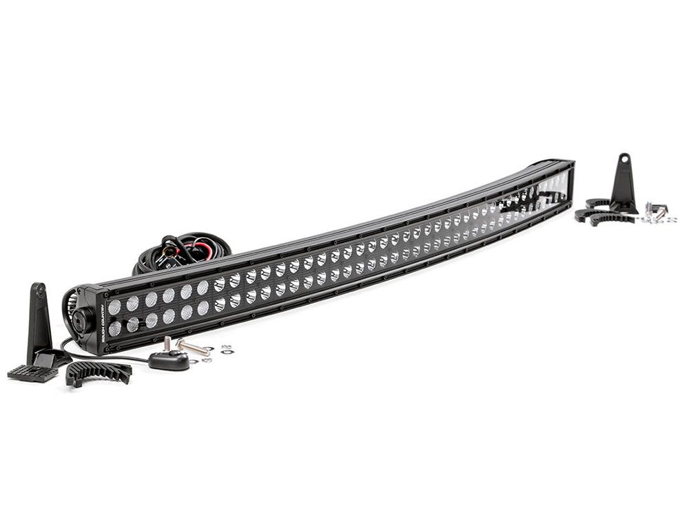 40" Curved Cree LED Light Bar - (Dual Row | Black Series) by Rough Country