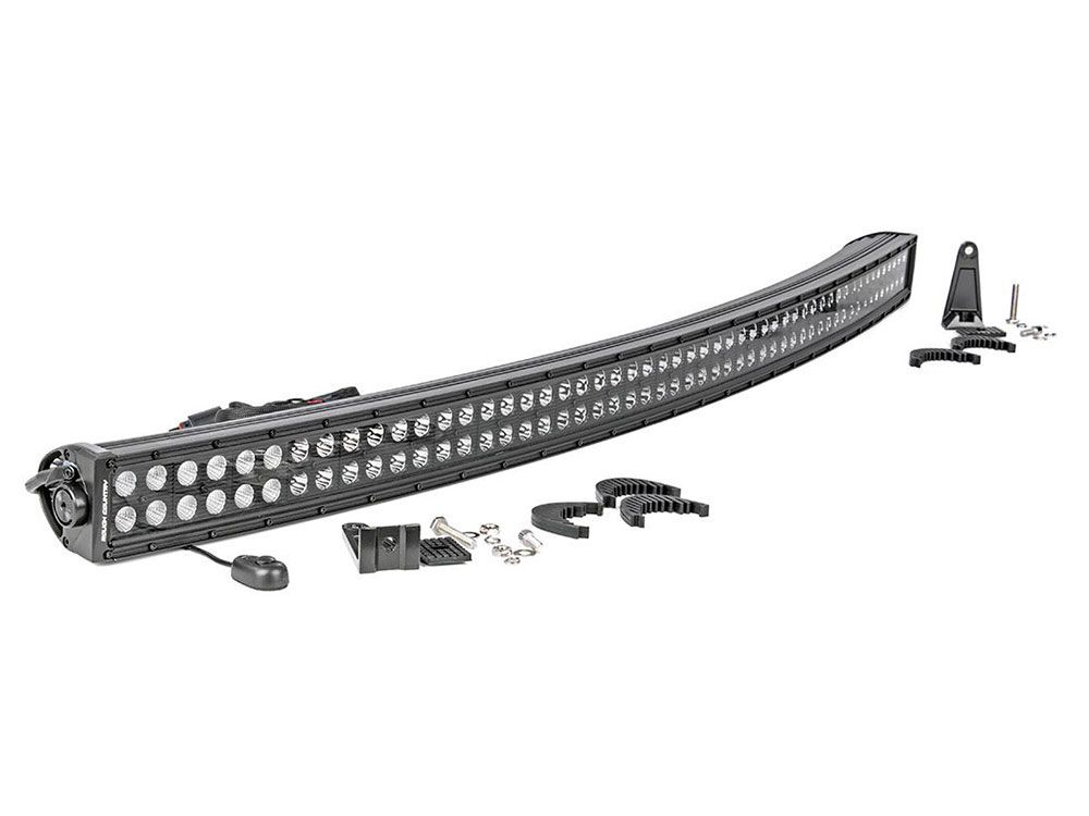 50" Curved Cree LED Light Bar - (Dual Row | Black Series) by Rough Country