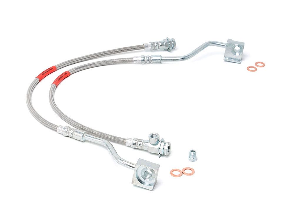 F150 1980-1996 Ford 4wd (w/4-6" Lift) - Front Brake Line Kit by Rough Country