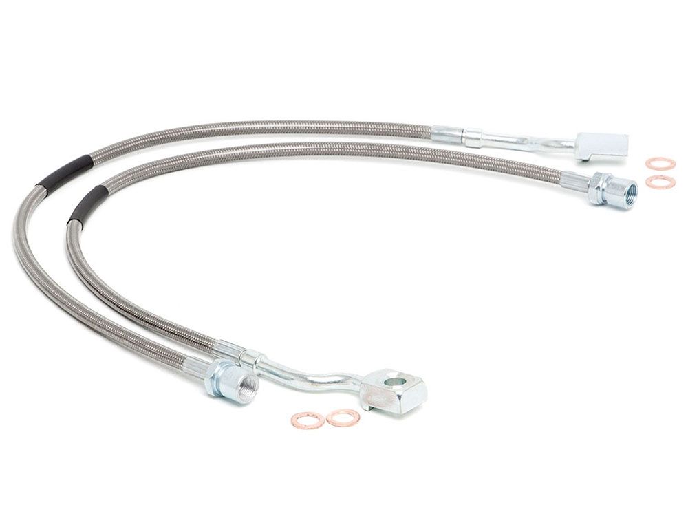 Sierra 1500 2007-2018 GMC (w/5-7.5" Lift) - Front Brake Line Kit by Rough Country