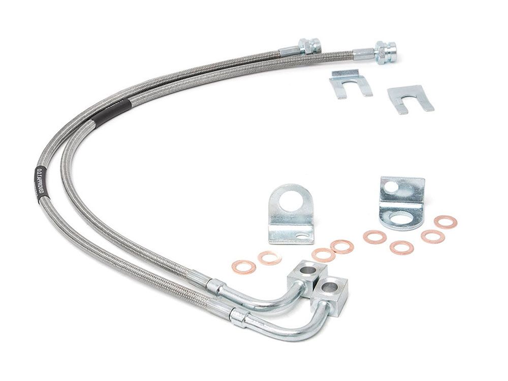 Wrangler JK 2007-2018 Jeep (w/4-6" Lift) - Rear Brake Line Kit by Rough Country