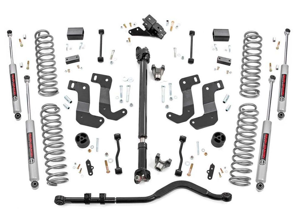 3.5" 2018-2023 Jeep Wrangler JL (4-door) 4WD Stage 2 Lift Kit (w/control arm drops) by Rough Country